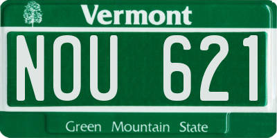 VT license plate NOU621