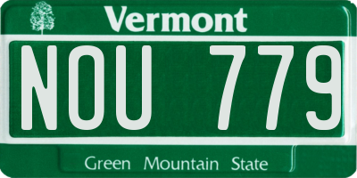 VT license plate NOU779