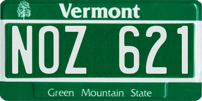 VT license plate NOZ621