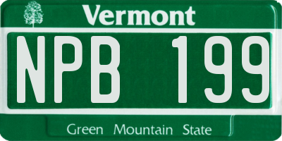 VT license plate NPB199