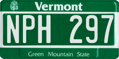 VT license plate NPH297
