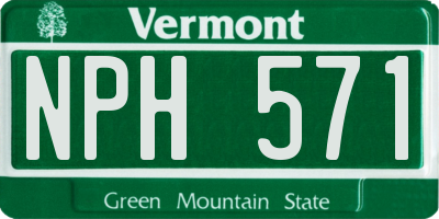 VT license plate NPH571