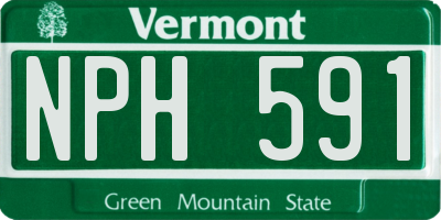 VT license plate NPH591