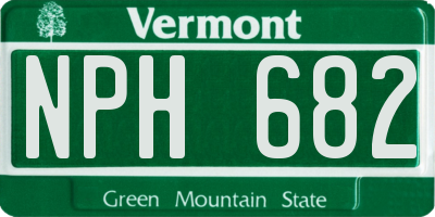 VT license plate NPH682
