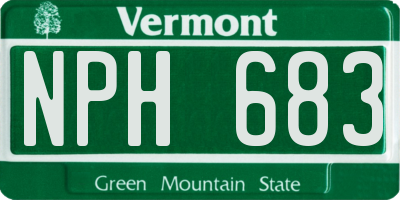 VT license plate NPH683