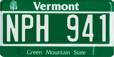 VT license plate NPH941