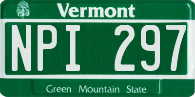 VT license plate NPI297