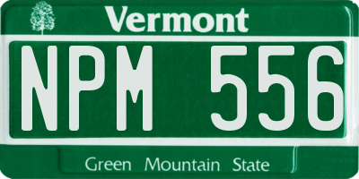 VT license plate NPM556