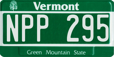 VT license plate NPP295