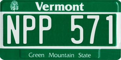 VT license plate NPP571