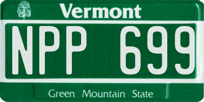 VT license plate NPP699