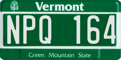VT license plate NPQ164
