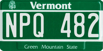 VT license plate NPQ482