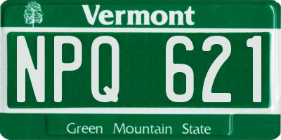 VT license plate NPQ621