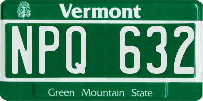 VT license plate NPQ632