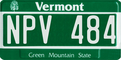 VT license plate NPV484