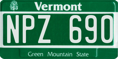 VT license plate NPZ690