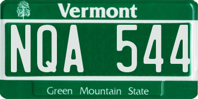 VT license plate NQA544