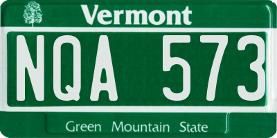 VT license plate NQA573