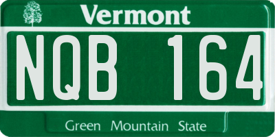 VT license plate NQB164
