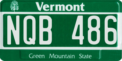 VT license plate NQB486