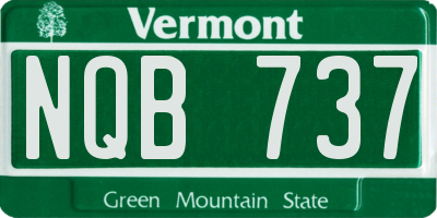 VT license plate NQB737