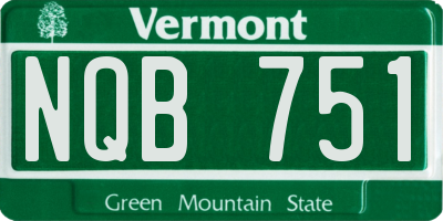 VT license plate NQB751