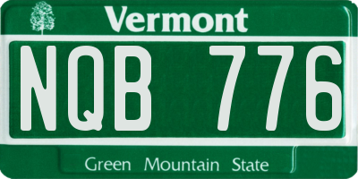 VT license plate NQB776