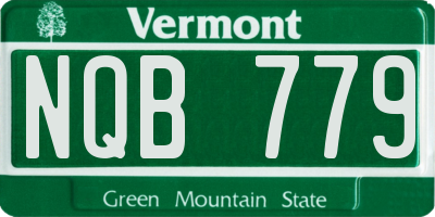 VT license plate NQB779