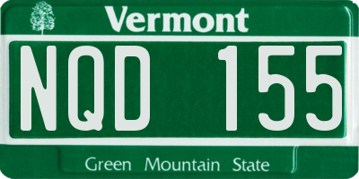 VT license plate NQD155