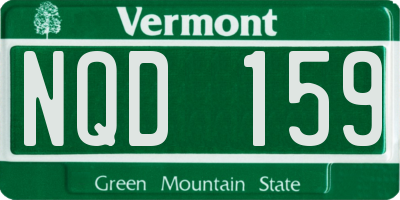 VT license plate NQD159