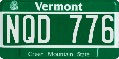 VT license plate NQD776