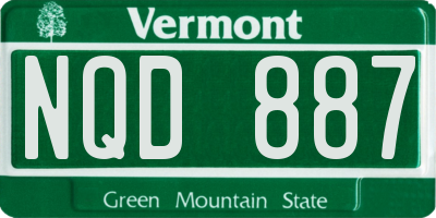 VT license plate NQD887