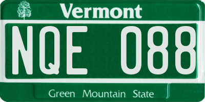 VT license plate NQE088