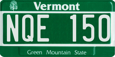 VT license plate NQE150