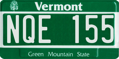 VT license plate NQE155