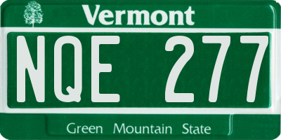 VT license plate NQE277