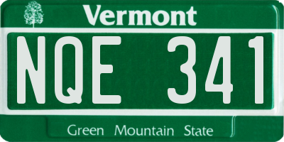 VT license plate NQE341