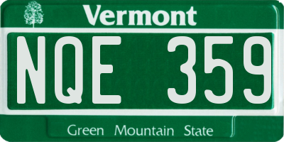 VT license plate NQE359