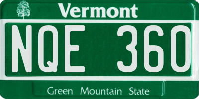 VT license plate NQE360