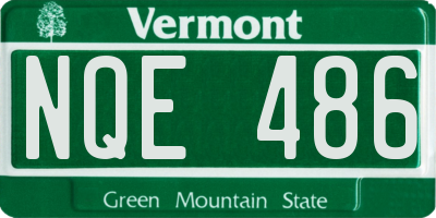 VT license plate NQE486