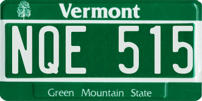 VT license plate NQE515