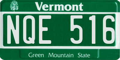 VT license plate NQE516