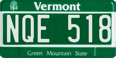VT license plate NQE518