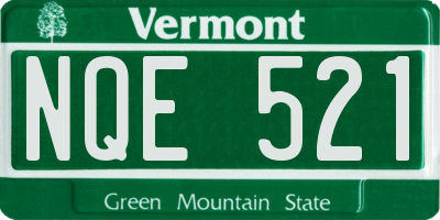 VT license plate NQE521