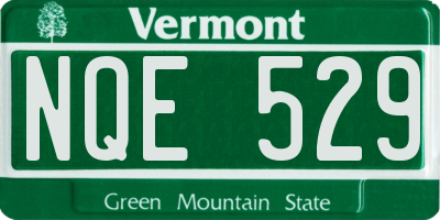 VT license plate NQE529