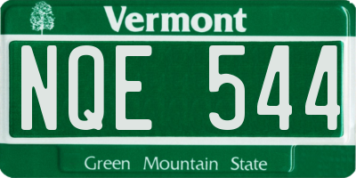 VT license plate NQE544
