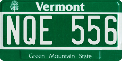 VT license plate NQE556