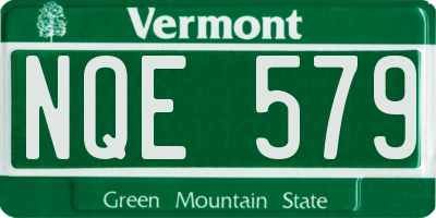 VT license plate NQE579