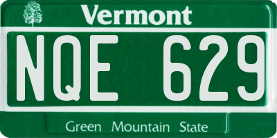 VT license plate NQE629